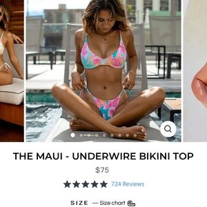 Kenny flowers Maui bikini set originally $150 worn once